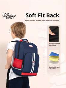 Disney 迪士尼风格英式小学生书包，带脊柱保护，适合1-6年级女生，新款大容量超轻书包，适合开学季使用。