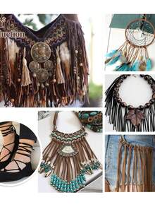 1Roll 1791in Floral Deerskin Velvet Chenille String Jewelry Leather Strap Flower Gift Box Decorative Bouquet Ribbon Handmade Diy Necklace, Bracelet Strap Jewelry Making Handmade Craft Supplies -Beading Cords & Threads - 1791inch - View 6