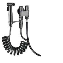 6-Piece - Premium 2-In-1 Toilet High Pressure Sprayer | Dual Outlet Diverter, Wall-Mounted Quick Release Rotating Lock Bathroom Cleaning Upgrade Kit