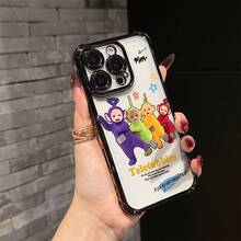 Funda de Teléfono  Linda Compatible con iPhone 17 16e 16 15 14 13 12 11 Mini Pro Max Air X XR XSMAX 8 7 Plus Funda Transparente Suave a Prueba de Golpes, Funda de Uso Diario, Cubierta Protectora a Prueba de Golpes, Estilo Juguetón, Accesorios Divertidos para Teléfono, Ajuste Cómodo, Carcasa Ligera - Mezcla de colores - Ver 7