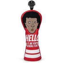 1 pieza Funda personalizada y creativa para cabeza de palo de golf, protector universal bordado de PU para eje de golf - Rojo - Ver 9