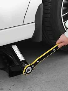 Universal Jack Ratchet Wrench - Dual Purpose Slotting Facilitates Car And Tire Repair And Maintenance - Multicolor - View 10