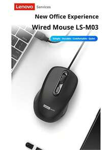 Chuột có dây  M03, Chuột USB tiện dụng, Độ nhạy có thể điều chỉnh, Tương thích với nhiều thiết bị, Mẫu dành riêng cho văn phòng - màu đen - Xem 5