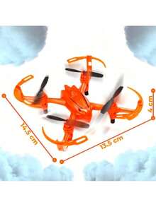 ELE-GATE Kit de Mini Dron para niños y niñas-El montaje es simple, cultiva la capacidad creativa de los niños y el interés de la tecnología de la Asociación de Ciencia y tecnología - Naranja - Ver 5