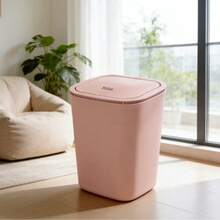 19*28cm Foot Pedal Trash Can - 5 Colors Available, Odor-Proof Garbage Bin For Bathroom, Kitchen, Bedroom, Balcony, Home Use With Lid - Multicolor - View 1