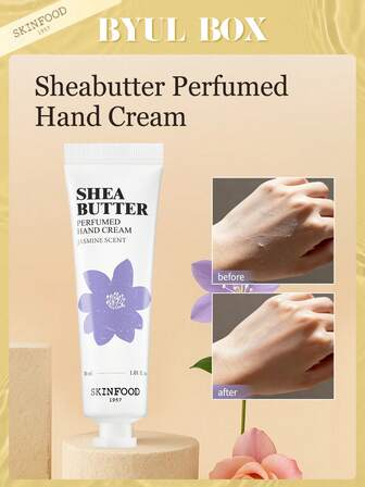 Skinfood 30ml Shea Butter Hand Cream, Long-Lasting Fragrance, Non-Greasy And Refreshing, Leaves Skin Soft And Smooth