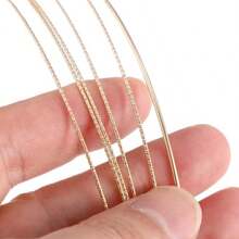 CZ SEWACC Diadema De Metal Multicapa Dorada Ajustable Fina Elegante Aro Para El Pelo 1149 - dorado - Ver 7