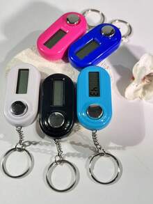 斋月便携式电子计数器，迷你定时器钥匙扣，数字显示厨房计数器，小巧便携装饰吊坠，时间管理工具，斋月小礼物，适合户外多种场景使用 - 彩色 - 查看 9