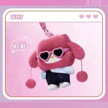 Miniso 1pc Random Pop Star Series Blind Box Pendant, Celebrity Style Apparel, Cute Details, Vinyl & Plush Material, With Clip Bag And Keychain, Portable Decorative Pendant