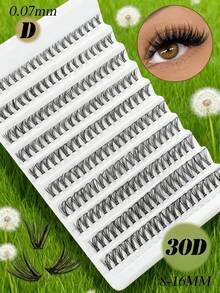 720pcs Super Dense DIY False Eyelashes Set, 8-16mm, 10D-150D Curl, Natural Look, Thick & Fluffy, Suitable For Daily Use And Beginners, Mixed Styles, Freely Combinable