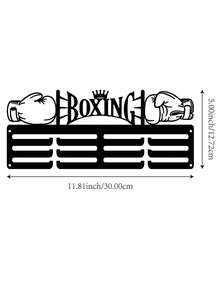 1pc Boxing Competition Gold/Silver Medal Display Rack, Metal Wall Decor Storage Shelf, Athlete Gift
