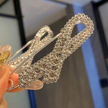 5pcs Fashionable Minimalist Iron Geometric Pattern Faux Pearl & Rhinestone Brooch Pins, Adjustable Cardigan/Scarf/Suit/Sweater Decor Accessories For Women - Multicolor - View 7