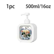 1pc 10oz/16oz Plastic Liquid Container, Bathroom & Kitchen Soap Dispenser Pump, Reusable Lotion Dispenser Bottle, Suitable For Hand Soap, Body Wash, Dish Soap, Face Wash, Shampoo, Conditioner, Mouthwash, Multi-Purpose Soap Dispenser For Bathroom And Kitchen - Transparent - View 7