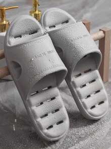 Hollow Bathroom Slippers, Non-Slip Shower Sandals For Men And Women, EVA Soft Bottom Versatile Indoor Home Couple Slippers