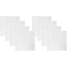 Retreez Caa  con colección de 8 pañuelos de puro algodón para ore - Blanco - Ver 3