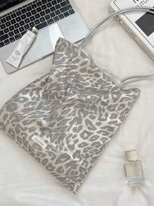 New Autumn/Winter Leopard Print Large Capacity Shoulder Bag, Suitable For Daily Use, Commuting, School And Casual Occasions - Multicolor - View 4