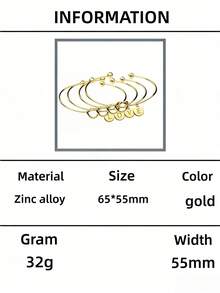 1条简约欧美风金属字母吊坠手链，适合女士日常佩戴。可能存在轻微色差，请以实物为准。材质为锌合金。请按照图片所示的保养说明进行维护，并避免接触水。 - 手鐲 - 查看 72