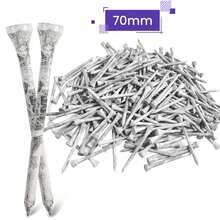 FINGER TEN 30pcs/Pack Durable Wooden Golf Tees, 3 1/4 Inch/2 3/4 Inch, Bamboo, 70mm/83mm, Pink, Purple, Grey