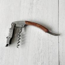 1 Piece Of Personalized Custom Wooden Handle Bottle Opener, Laser-Engraved Bottle Opener, Engraved Wedding Gift Prepared For Groomsmen, Bride's Father, And Ushers, Employee Gift, Party Gift, Wine Bottle Opener - Wooden-handled Corkscrew Bottle Opener - View 9