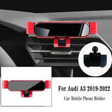 Soporte de teléfono para coche para Audi A3 S3 8V 2014-2020/A1 Sportback 8XA 8XF 2011-2019/Q2 2019-2022, soporte de navegación por gravedad, soporte de clip de rejilla de ventilación GPS, accesorios
