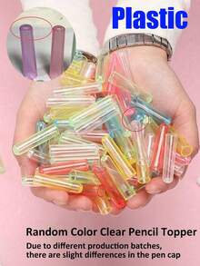 Silicone Pencil Caps For Autism And ADHD Who Like To Bite The Pen, Multiple Color Decompression Chewable Pencil Cap For Adult, Suitable For Pen, Pencil, Nail Art Pen, Various Pens