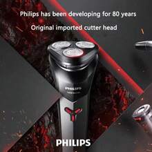Philips S1113 New Electric Shaver For Men, Fast Shaving, With Beard Trimmer, USB Charging, IPX7 Waterproof, Ergonomic Design, Triple-Head Floating Shaver - Black - View 3