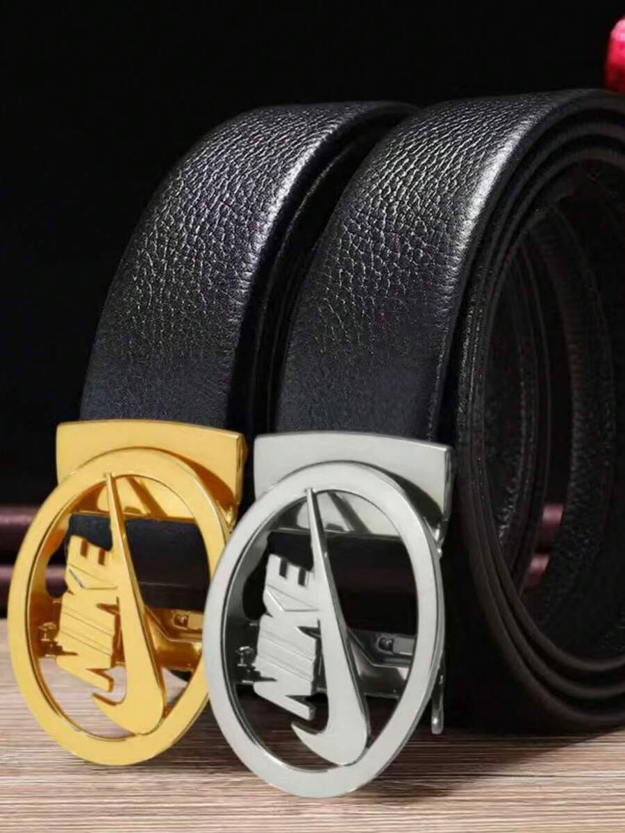 MMJ Finswift Men's Belt Business Casual Belt Alloy Automatic Buckle Suit Belt Summer, School Casual, Business, Boyfriend Husband Father Dad Men Gift, Daily Wear, Fashion, Teen, Outdoor, Vacation, Athletic, Travel, Street, Boho, Vintage Fall, Autumn, Halloween Autumn-Winter Accessories,Suitable For Teens, Youth,Men,Casual, Outdoor, Athletic, Vacation, Graduation Gifts, Birthday, Daily Wear - Multicolor - View 1