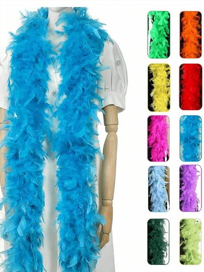 Vi erbjuder fjäderboor i olika färger, perfekta för fester, bröllop, Halloweenkostymer, julgranar, dekorationer, karnevaler, bröllop, bordsdekorationer, konserter, karnevaler och heminredning. (Kalkonfjädrar kan fälla något.), Alla hjärtans dag-kostym