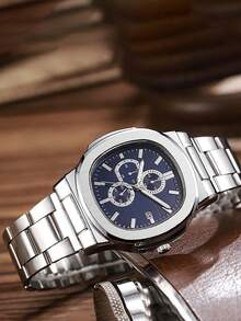 1pc Mechanical Design Quartz Watch For Teens & Youth, Versatile Wristwatch, Popular Gift Choice, Year-End Promotion