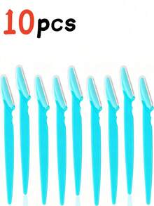 20pcs Long Handle Eyebrow Trimmer, Facial Shaver For Men And Women, Sharp Hair Removal Knife, Facial Skin Smoothing Tool, Ergonomic Long Handle Eyebrow Trimmer, Sharp Hair Removal Knife With Anti-Scratch Guard - Multicolor - View 16