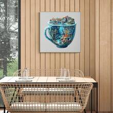 1PC Ocean Mug Wooden Asymmetric Puzzle, Animal-Shaped 2D Jigsaw Toy For Kids And Adults. Educational Game, Great Gift For Party, Holiday, Christmas And Birthday. Unique Magical Desktop Decor & Creative Wooden Puzzle Present - Multicolor - View 9