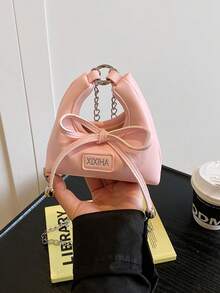 1pc Girls' Fashion Oblique Shoulder Bag, PU Material Mini Keychain Purse, Suitable For All Seasons - Multicolor - View 17