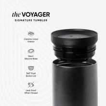 PZW  4 of July Signature Voyager Taza de café de viaje de 16 onzas con tapa de 360° Regalos Her Him Taza de café helado con aislamiento con forro de cerámica Banner moteado con2537 - Patrón de bandera moteada con estrellas - Ver 4