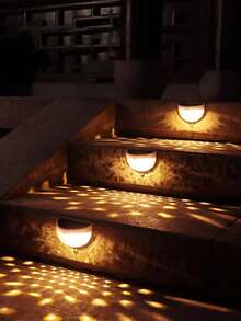 Solar Fence Lights, Deck Lights, Solar Wall Lights, Solar Fence Mounted Outdoor Lights, White LED Lights, Garden, Home, Patio, Yard, Garage, Camping, Halloween, Christmas Party Decor Lighting