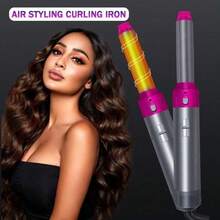 5IN1 Hot Air Styler - Upgraded Strong Suction Multi-Functional Hair Dryer With Five-In-One Head Changer For Straight & Curling Iron - Xem 7