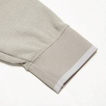 Adidas Sudadera de cuello redondo de felpa cómoda y minimalista clásica para hombre JW1619, otoño/invierno - Sésamo claro de color marrón grisáceo - Ver 3