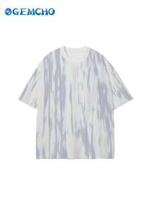 GEMCHO Women's Casual Printed Short Sleeve T-Shirt - Multicolor - View 4