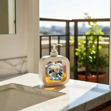 1pc 10oz/16oz Plastic Liquid Container, Bathroom & Kitchen Soap Dispenser Pump, Reusable Lotion Dispenser Bottle, Suitable For Hand Soap, Body Wash, Dish Soap, Face Wash, Shampoo, Conditioner, Mouthwash, Multi-Purpose Soap Dispenser For Bathroom And Kitchen - Transparent - View 2