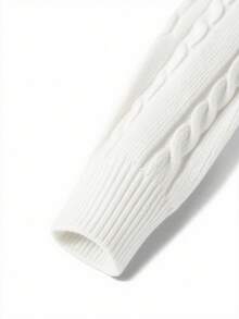 GRDR Men's Casual Twist Floral Pattern Crew Neck Long Sleeve Knit Sweater