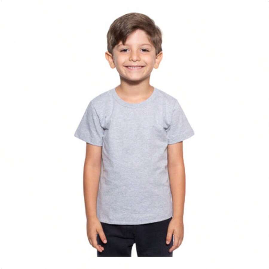 Girls' Short-Sleeve T-Shirt, 100% Cotton - 混合M - 查看 1