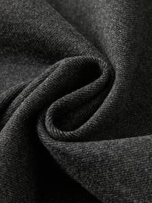 Men's Fashionable Business Casual Double-Breasted Wool Blend Suit Jacket - Dark Grey - View 10