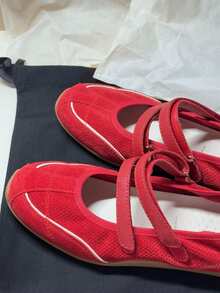 Women Canvas Shoes - Red - View 5