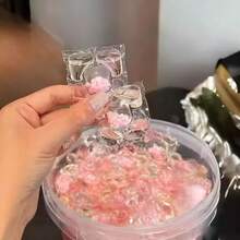 100粒/5合1洗衣凝珠,樱花香型。浓缩香氛,持久留香,多功能清洁护理,家庭装,适用于滚筒洗衣机。 - 彩色 - 查看 2