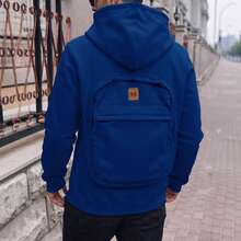 Veste sac à dos portable lavable pour hommes automne et hiver, respirante, décontractée, sportive, polyvalente - Noir - Voir 4