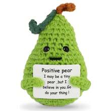 Mini pinguino all'uncinetto con energia positiva, regalo divertente e ispiratore, adatto per donne, uomini, amici, figlie, colleghi, decorazioni in peluche a forma di anatra e squalo, regalo per compleanni e Natale, decorazione calda e carina - Colori misti - Visualizzare 44