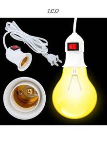 Extensión Eléctrica Flexible con Socket 7 METROS - Blanco - Ver 4