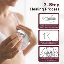 2pcs Silver-Plated Breast Shields, 1 Pair Silver-Plated Nursing Cups, Silver-Plated Nursing Cups With Protective Cover, Reusable Silver-Plated Nursing Cups, Anti-Oxidation Silver-Plated Nursing Cups - Silver - View 9