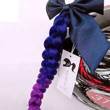 Motor Bike Helmet Hair Accessories with Suction Cup, Bowknot or Rose, Many Colors for Stylish Riding - De azul profundo a morado - Ver 4