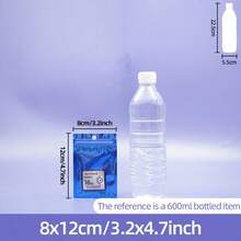 100 个可重复密封礼品袋，用于珠宝收纳，迷你拉链彩色铝箔袋聚合物薄膜样品袋，非常适合派对食品糖果收纳，返校情人节