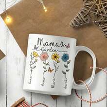 Mom Mug Funny Mug Custom Mom's Garden Mug, Mothers Day Gift, Gift For Mom, 11oz Mothers Day Mug, Mom Gift, Birth Month Flower, Personalized Birth Month Flower, Christmas Mom Mug, Christmas Mama Gift - default - View 4
